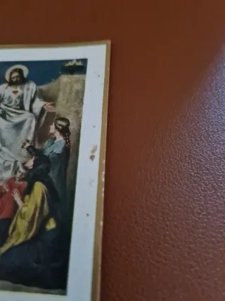 Estampa cromolitográfica religiosa