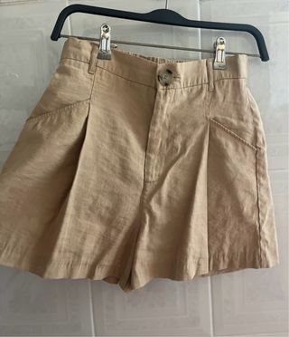 Pantalón corto Zara beige