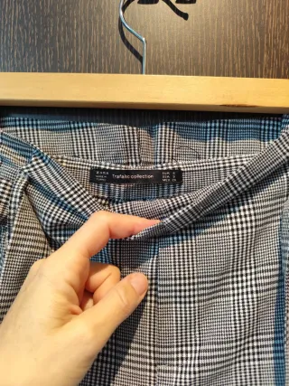 Pantalón cuadros Zara Talla S