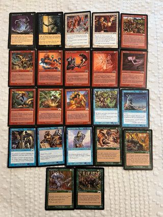 Carte Magic vintage old Esodo e Chronicles