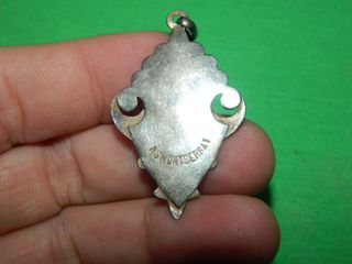 Medalla Virgen Montserrat Plata Antigua