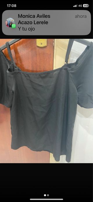 Camisa hombros descubiertos talla única