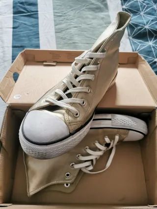 Converse Bambas Doradas Talla 38