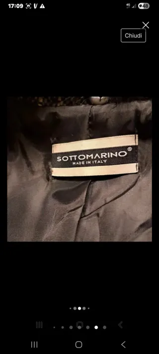 Piumino Sotto Marino donna grigio