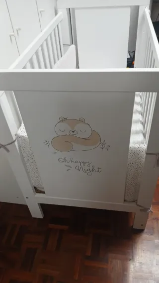 Cuna Micuna madera blanca