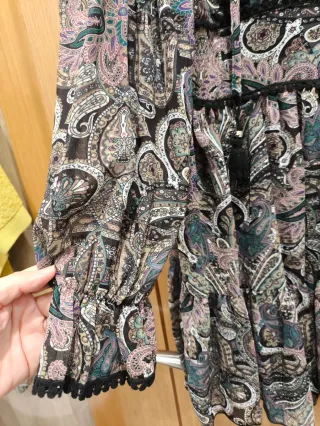 Vestido estampado paisley talla L