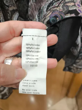 Vestido estampado paisley talla L