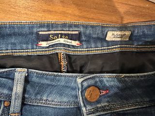 Pantalón vaquero mujer Salsa azul push up