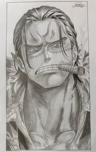 Disegno One Piece a matita
