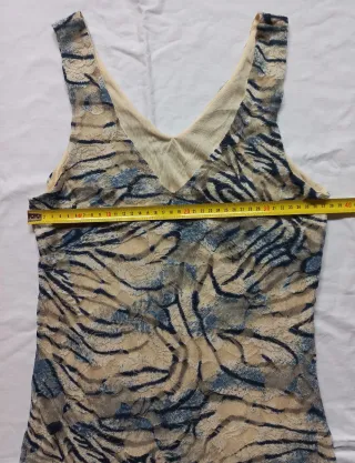 Abito lungo fantasia zebra