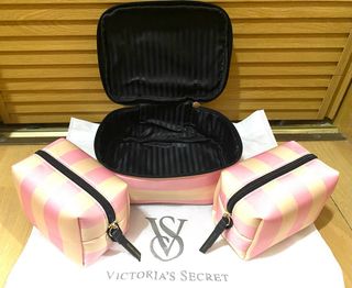 Set 4 Neceser Victoria's Secret Rayas