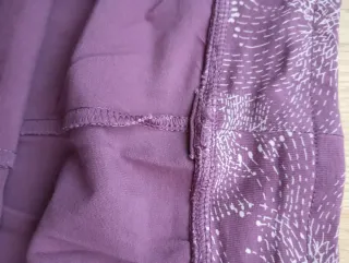 Leggings morados con estampado Mujer Talla XL