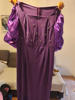 Traje de fiesta morado 4XL