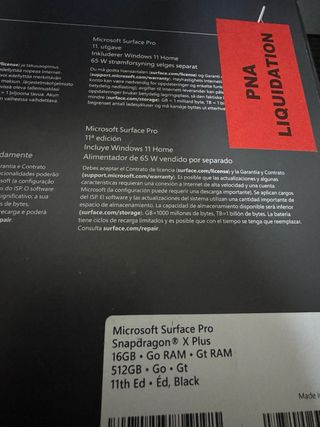 Microsoft Surface Pro 11 generación