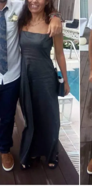 Vestido fiesta negro talla S