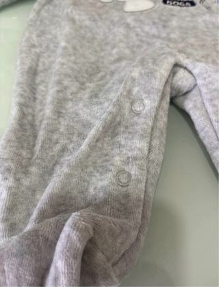 Tutina, cappellino e bavetta ciniglia 0-3mesi