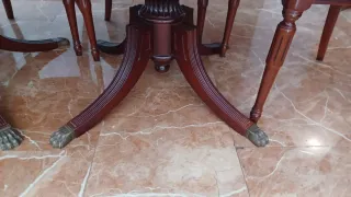 Mesa comedor extensible y 6 sillas