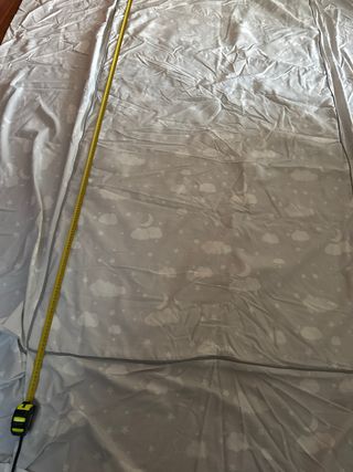 Colcha y cojín hechos a medida(100 x 240cms )