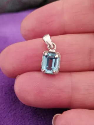 Colgante Plata Ley Cuarzo Ahumado Artesanal