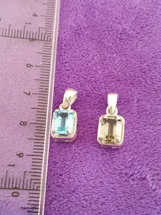 Colgante Plata Ley Cuarzo Ahumado Artesanal