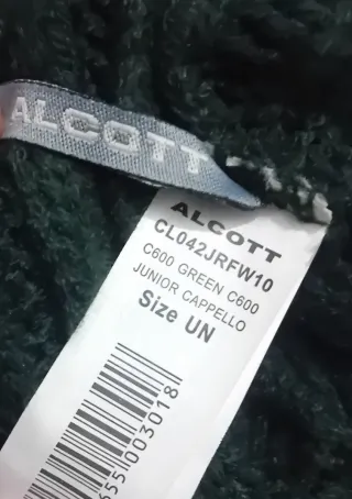 Berretto Alcott Lana Unisex Verde Blu Nuovo