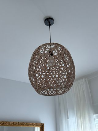 Lámparas de ratán para decoración