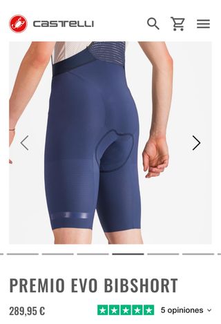 Culotte Castelli Premio Evo