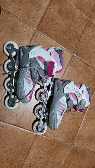 Patines Oxelo Talla 38-41 + Casco y Protecciones