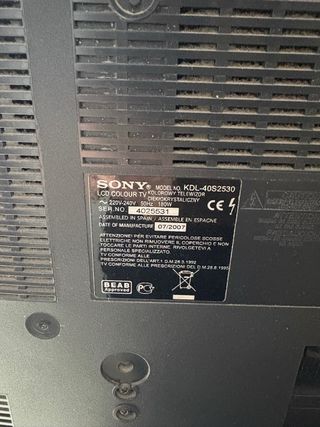 TV Sony Bravia 40 pulgadas