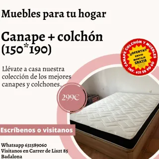 Canapé + Colchón 150x190