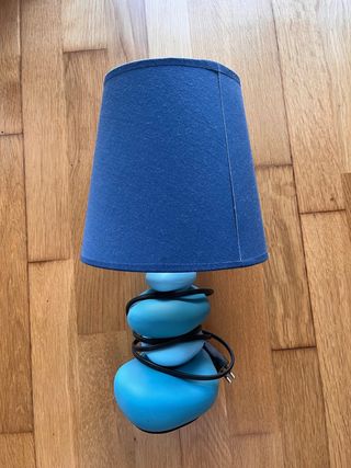 Candeeiro de mesa azul