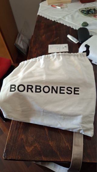 Borsa Borbonese tracolla beige fantasia