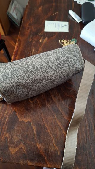 Borsa Borbonese tracolla beige fantasia