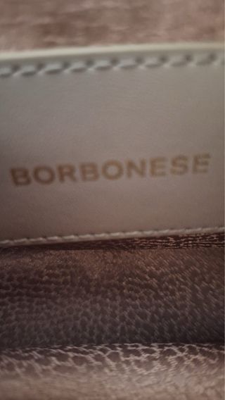 Borsa Borbonese tracolla beige fantasia