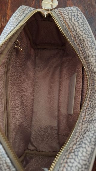 Borsa Borbonese tracolla beige fantasia