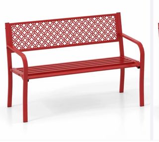 Banco de jardín Azul metálico