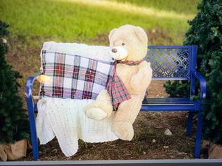 Banco de jardín Azul metálico