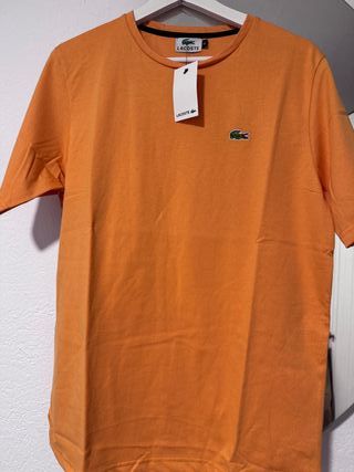 Camiseta Lacoste Naranja Talla M
