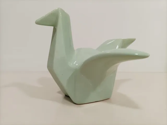 Figura Pajarita in Ceramica Smaltata