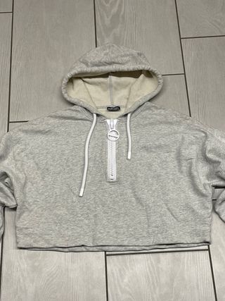 Felpa corta Diesel grigia