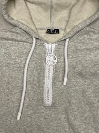 Felpa corta Diesel grigia