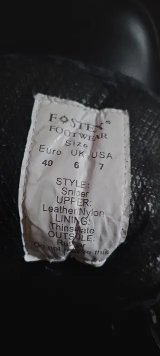 Anfibi boots militari tattici Fostex