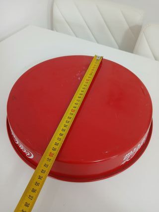 Vassoio Coca Cola Pallone Calcio Metallo