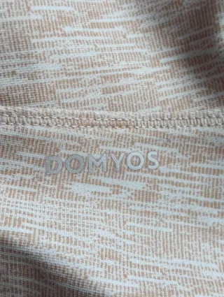 Leggings fitness Beige jaspeado domyos Mujer XL