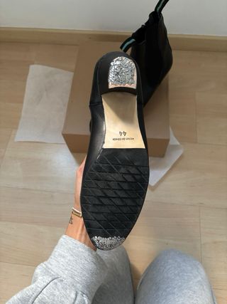 Botines negros tacón talla 44 de flamenco