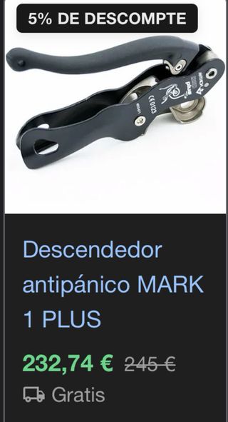 Descendedor ANTHRON MARK 1 PLUS