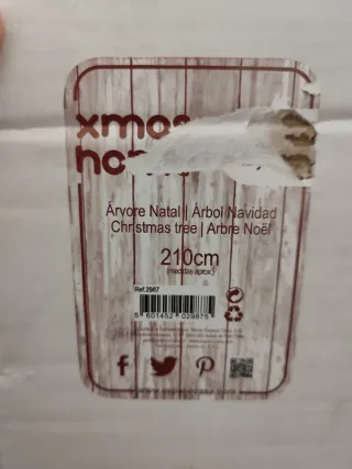 Árbol de Navidad Xmas 210cm