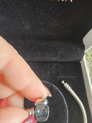 Pulsera Pandora Plata Original con 2 Charms