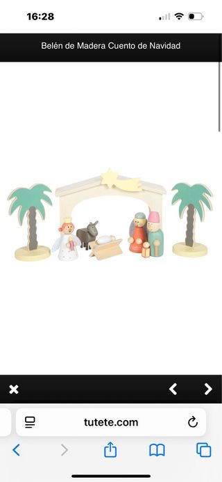 Belén de Madera para bebés/niños