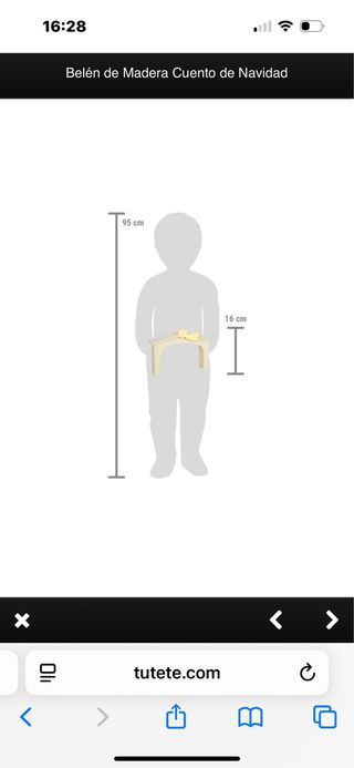 Belén de Madera para bebés/niños